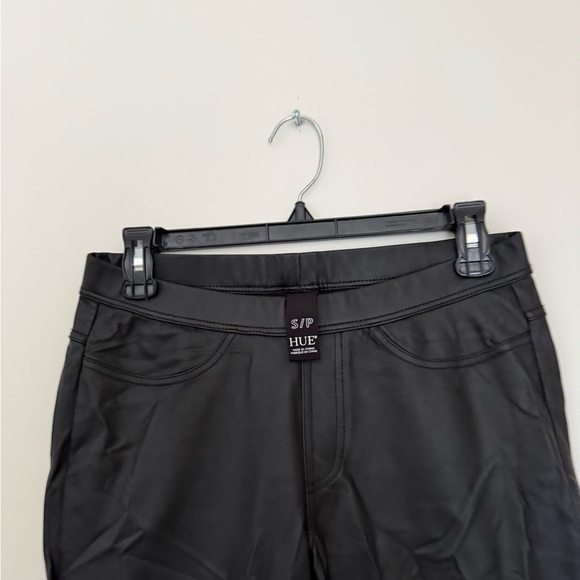 HUE Women's Sleek Black Leggings - Picture 2 of 10